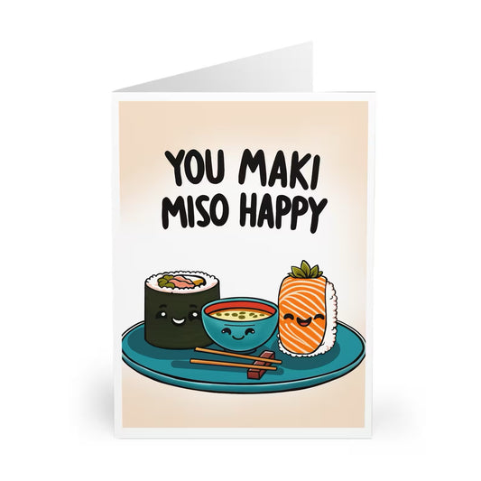 You maki miso Happy Card